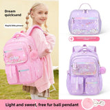 Kid Girl Bow Knot Schoolbags Waterproof Schoolbag