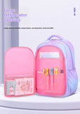 Kid Cute Cartoon Backpack Gradient Large Capacity Waterproof School Bags