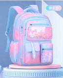 Kid Cute Cartoon Backpack Gradient Large Capacity Waterproof School Bags