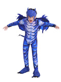 Kids Deluxe Frost Dragon Cosplay Fantasy Costume For Back To School, Halloween And Role-play Performances 3-12years