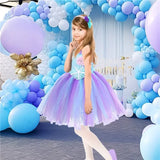 12M-12T Kid Baby Girls Mermaid Glowing Tutu Halloween Ariel Party Dresses
