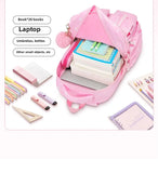 Kid Girl Bow Knot Schoolbags Waterproof Schoolbag
