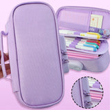 2 Pcs Primary Student Cute Stylish Portable Versatile Breathable Backpack Books Bag