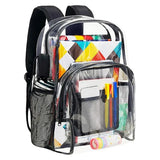 Backpack Waterproof Transparent  Large Capacity Solid Clear School Bag