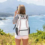 Kid Boy Girl Baseball Ball Print Pattern Large Backpack Book Bag