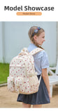 Kid Student Nylon Sweet Strawberry Print School Bag Backpacks