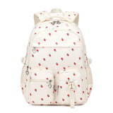 Kid Student Nylon Sweet Strawberry Print School Bag Backpacks