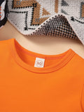 1-6Y Toddler Girl Halloween Clothes Long Sleeve Tops Cartoon Ghost Spider