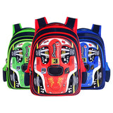 Kid Boy Personalized 3D Car Backpack Fun Cartoon School Bag