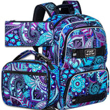3PCS Kid College Boy Backpack 16 Inch School Bookbag Anti Theft Daypack