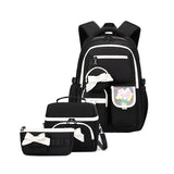 4Pcs/Set School Backpack Teenager Girls Students Bookbag