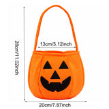 1PC Plush Halloween Pumpkin Vampire Witch Treat Basket Portable Candy Bag