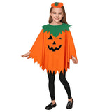 Family Matching Kid Adult Halloween Party Costumes Pumpkin Cloaks Tops