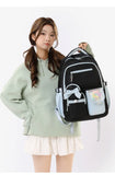 4Pcs/Set School Backpack Teenager Girls Students Bookbag