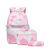 3 Pcs School Bags Kid Girls Waterproof  Aesthetic Luxury Backpack