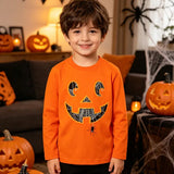 1-7T Kid Baby Toddler Halloween Long Sleeve Pumpkin  Cotton T-Shirt Tops