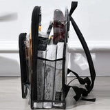 Backpack Waterproof Transparent  Large Capacity Solid Clear School Bag