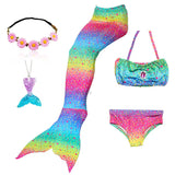 Kid Girl Ariel Mermaid Swimsuit Bikini Summer Bathing Suit Multiple Pcs