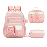 3 Pcs/set Elementary High School Bags Large Capacity Cute Backpack