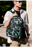 Fashion Printed Camouflage Student Boys Backpack Large Capacity Lightweight Schoolbags