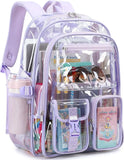 Girls Women Large Clear Backpack School Bookbag Transparent Backpack