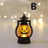 Halloween Pumpkin Ghost Face Lamp Portable Skull Decoration Light