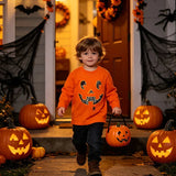 1-7T Kid Baby Toddler Halloween Long Sleeve Pumpkin  Cotton T-Shirt Tops