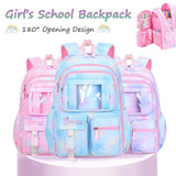 Girl School Backpacks Cute Candy Color Large Capacity Schoolbags