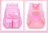 Kid Cute Cartoon Backpack Gradient Large Capacity Waterproof School Bags