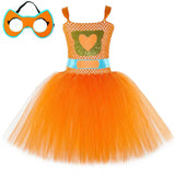 6M-12T Kid Baby Girls Super Kitties Tutu Halloween Cartoon Carnival Party Perform Princess Dress
