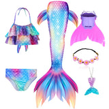 Kid Girl Ariel Little Mermaid Swimsuits for Beach Swimming Costumes