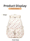 Kid Student Nylon Sweet Strawberry Print School Bag Backpacks