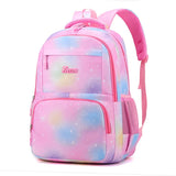 Elementary School Students Fashion Backpack Gradient Color Campus Schoolbag