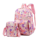 3 pcs/Set Girl Waterproof School Bags Orthopedic Backpack Book Bags