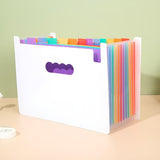 1pc 25 Gride Expanding File Folder File Organizer Portable Expandable Plastic Filing Box Organizer