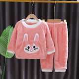 Kid Baby Girls Home Autumn Winter Suit Pajamas