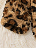 Baby Girl Stylish Leopard Pattern Cardigan Coat Jackets