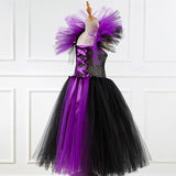 Book Week 2026 Kids Girls' Cosplay Dress Cosplay Custome Party Dress Solid Color Long Sleeve Performance Party Mesh Gothic Halloween Custome Maxi Party Dress Swing Dress Tulle Dress Summer