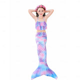 Kids Girls Five Piece Mermaid Swimwear Bikini Beach Summer Swimsuits