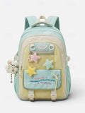 Kid Macaron Polyester Backpack Large Capacity School Bag Backpacks