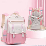 Kids Primary School Ergonomic Backpack Waterproof Large-capacity Schoolbag