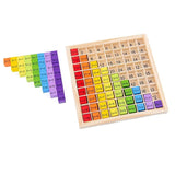 Montessori Educational Wooden Math Toys 99 Multiplication Table Math Arithmetic Teaching Aids