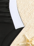 Kids Girls Swimsuit Outdoor Beach Vacation Fashion Patchwork Bathing Suits