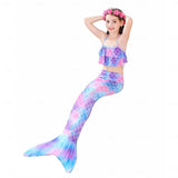 Kids Girls Five Piece Mermaid Swimwear Bikini Beach Summer Swimsuits