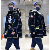 Kid Boy Winter Fashion Trends Cotton-padded Coats Jackets