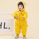 Baby Girl One-piece Down Jacket Fleece Thickened Rompers