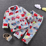 Kid Baby Boy Girl Autumn Winter Thickened Warm Pajamas