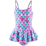 Kids Girls Swimsuit Outdoor Beach Vacation Tropical Fashion Bathing Suits