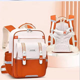 Kids Primary School Ergonomic Backpack Waterproof Large-capacity Schoolbag