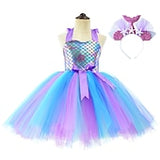 Book Week 2026 Kids Girls' Dress Cartoon Unicorn Patchwork Sleeveless Performance Birthday Ruched Mesh Patchwork Cute Costume Cotton Above Knee A Line Dress Tulle Dress Summer Spring Fall 4-12 Years